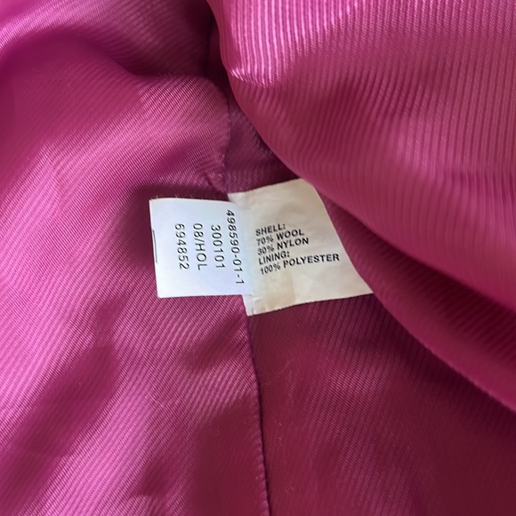 Pink -Gap- Wool Pea Coat - Size Small - Picture 10 of 12